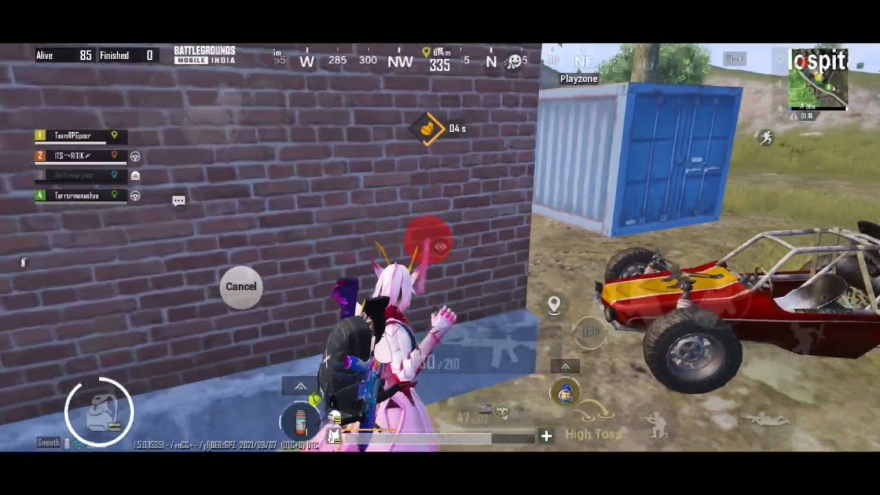 close range god or wat 💢🥵 useing config in iphone ? Hacks op 😜 1 vs 4 in paid T1 🥵 #shorts