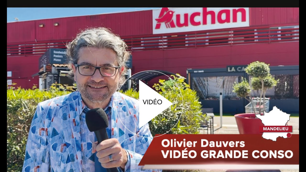 VIDÉO GRANDE CONSO : un nouveau concept pour Auchan à Mandelieu (06)