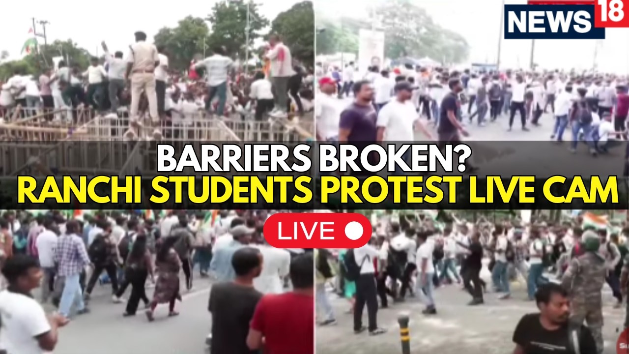 Ranchi LIVE: JPSC-JSSC Aspirants March Towards Assembly Amid Heavy Security | Jharkhand Protest