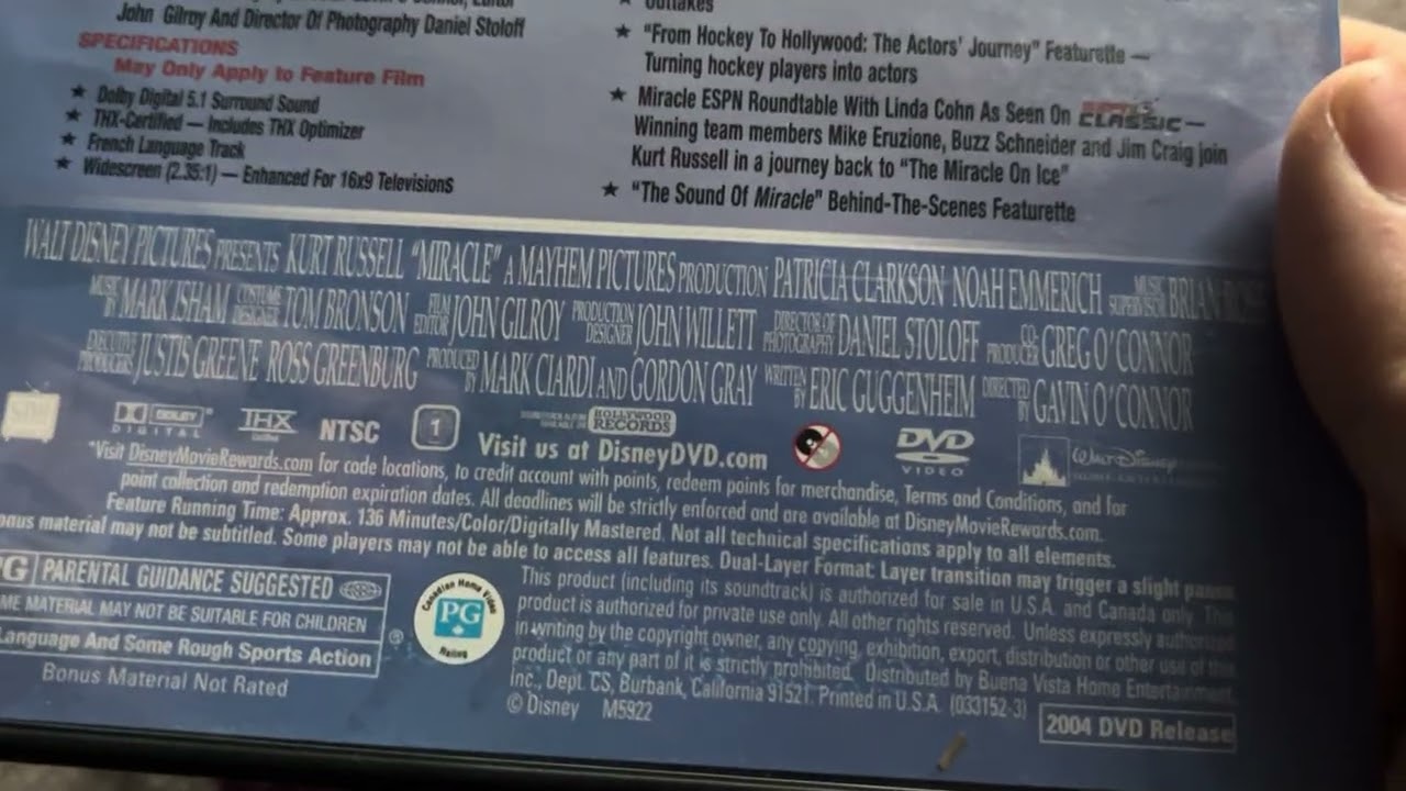 DVD Overview #41 Miracle (2004)