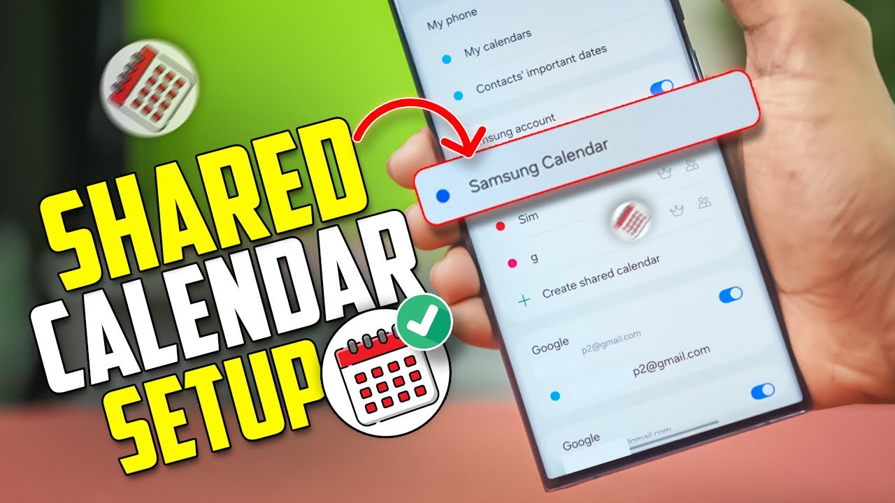 Как создать общий календарь в Samsung Calendar