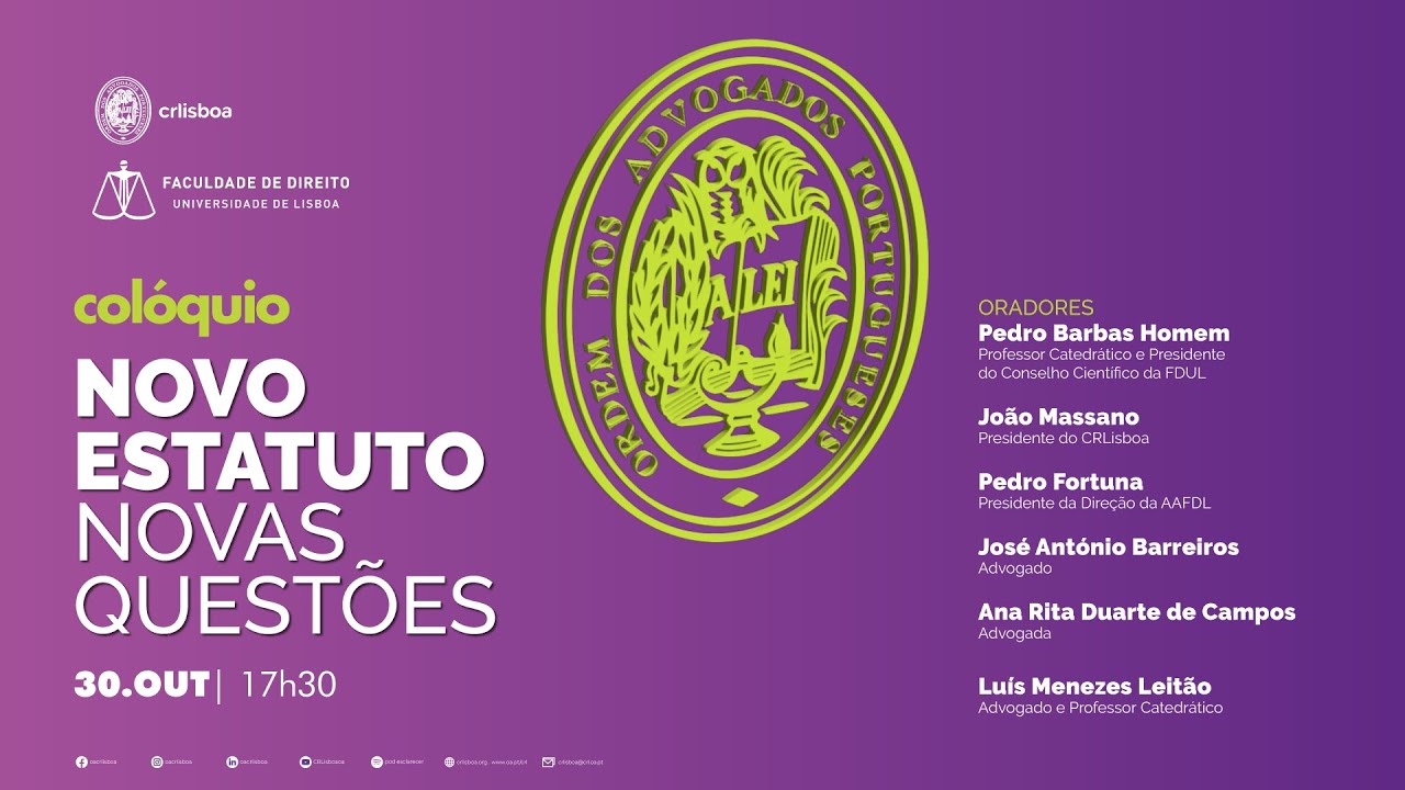 Novo Estatuto, Novas Questões | Colóquio