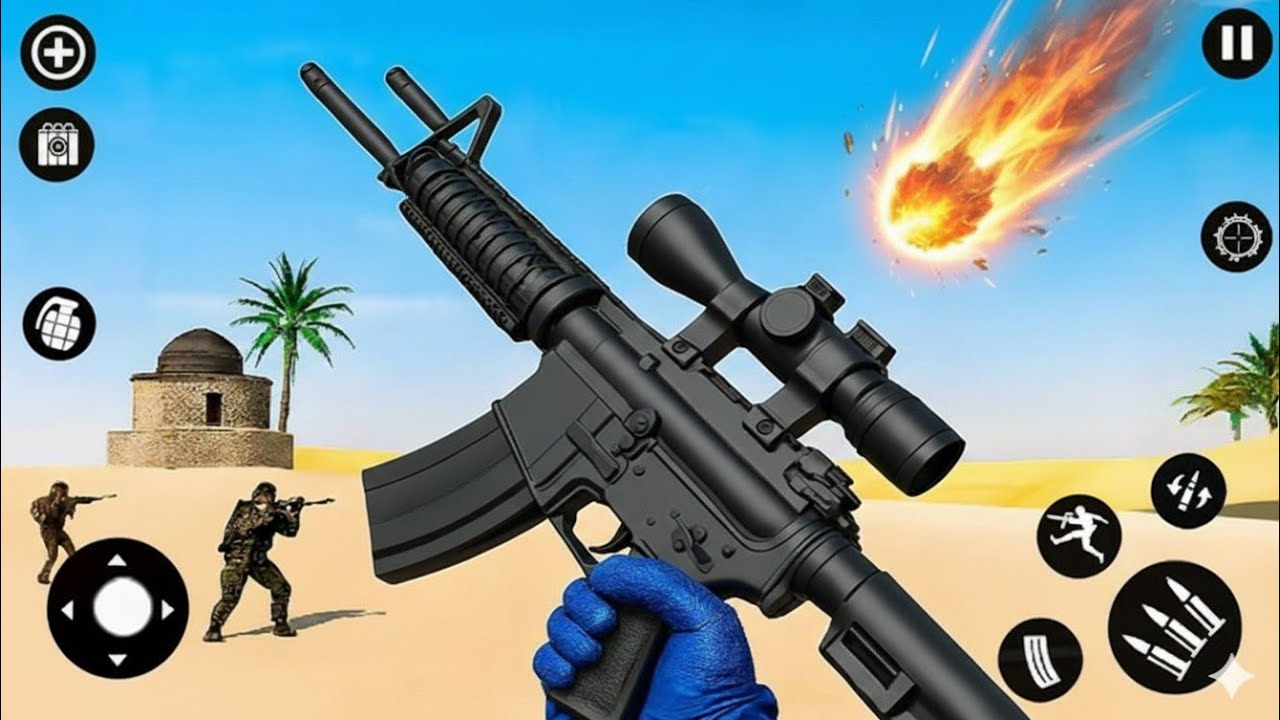 Real Commando Secret Mission - Gun strike offline Gun Game - Android GamePlay #4