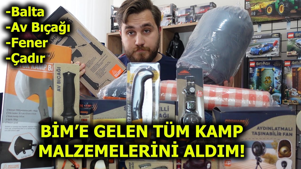 BİM'E GELEN KAMP MALZEMELERİNİ İNCELEDİM!