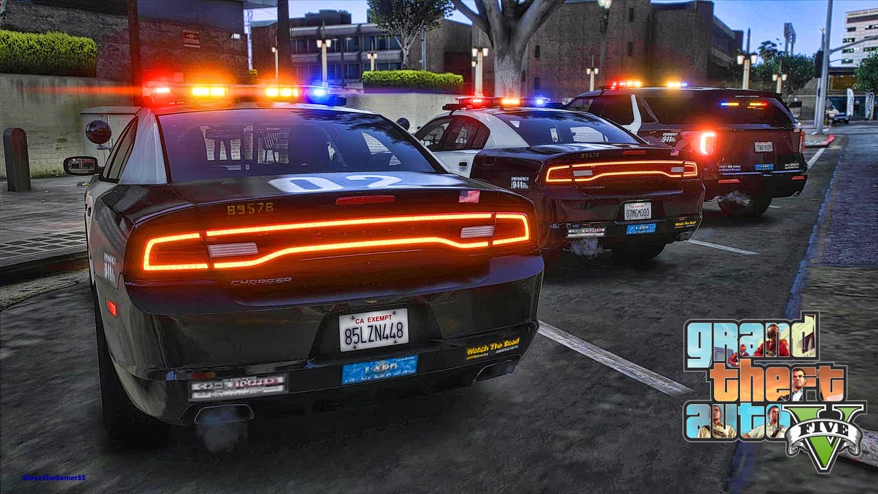 Играю в GTA 5 за ПОЛИЦЕЙСКОГО City Patrol| LAPD|| GTA 5 Lspdfr Mod| 4K