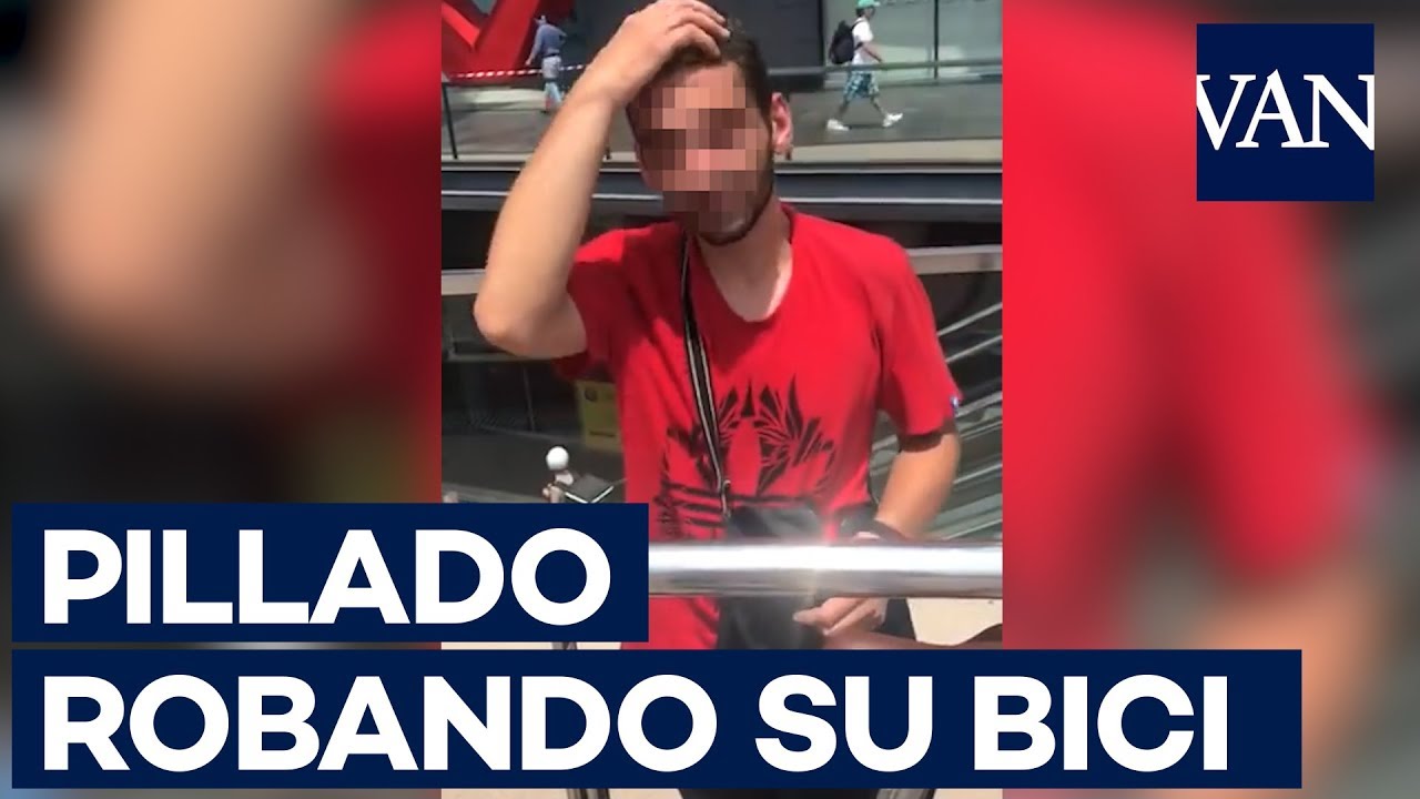 PILLADO ROBANDO bicis en Barcelona