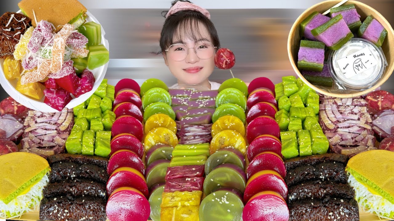 Mukbang Nhiều Loại B&aacute;nh Qu&ecirc; - B&aacute;nh Miền T&acirc;y Nước Cốt Dừa Ngon Đẫm Lệ|Mukang B&aacute;nh Qu&ecirc; Miền T&acirc;y Mix Vị