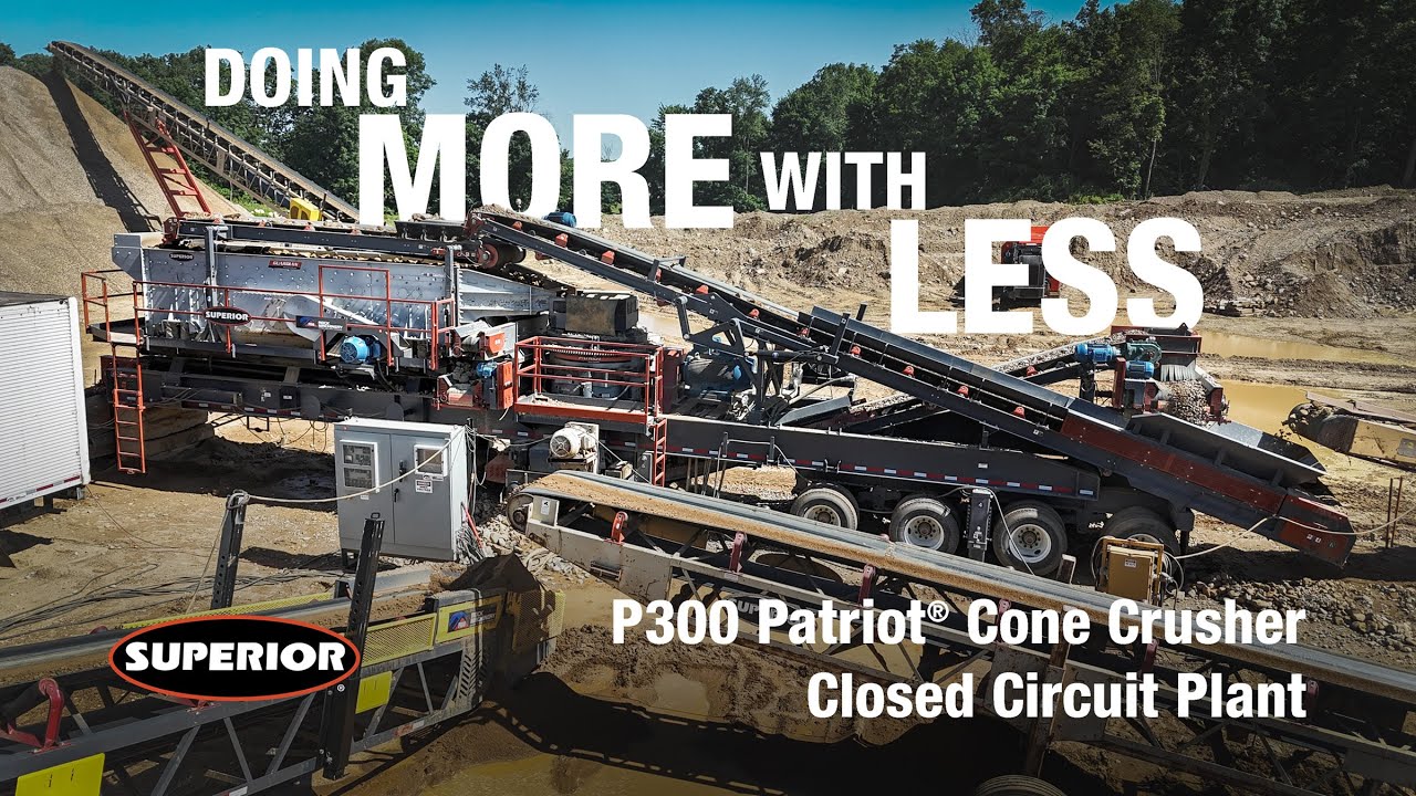 Patriot® Cone Crusher Closed Circuit Portable Plant