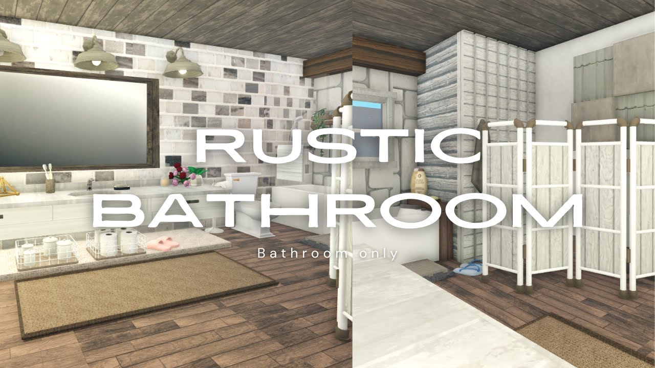 Rustic Bathroom (APARTAMENT Build PT1) [ bloxburg ]