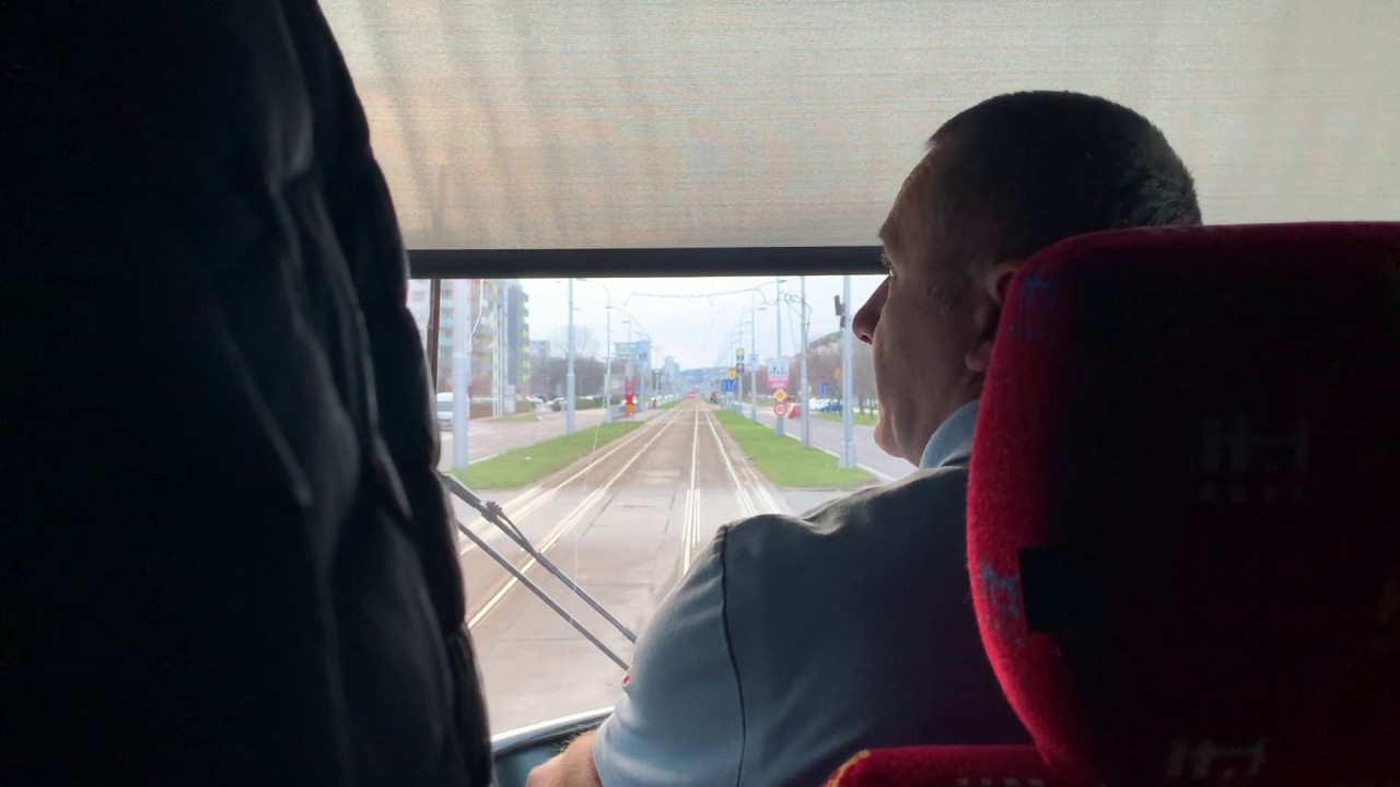[Tram Cab Ride] Električková doprava v Bratislave Linka 9 / Ružinov, Astronomická ➡ Karlova Ves
