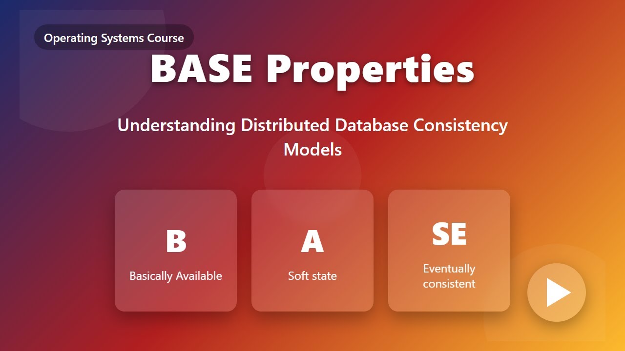 Understanding BASE Properties: Availability & Eventual Consistency in Distributed Systems