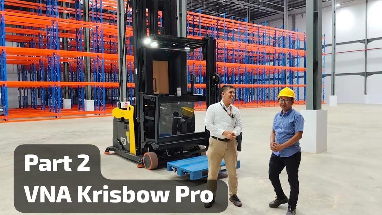 PART 2, Fitur Yang mengesankan dari Krisbow Pro VNA Man Up 1.6 Ton, Solusi Gangway kecil