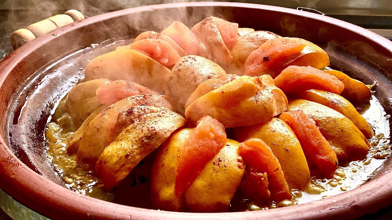Tajine de coings طاجين السفرجل مالح و حلو مع إضافة كتزيدو لذة لا تقاوم