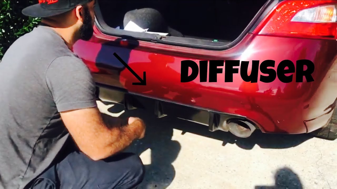 Nissan Maxima rear diffuser install