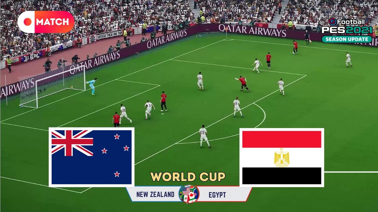 Egypt vs New Zealand | World Cup 2026 Simulation | eFootball PES 21 Realistic Gameplay