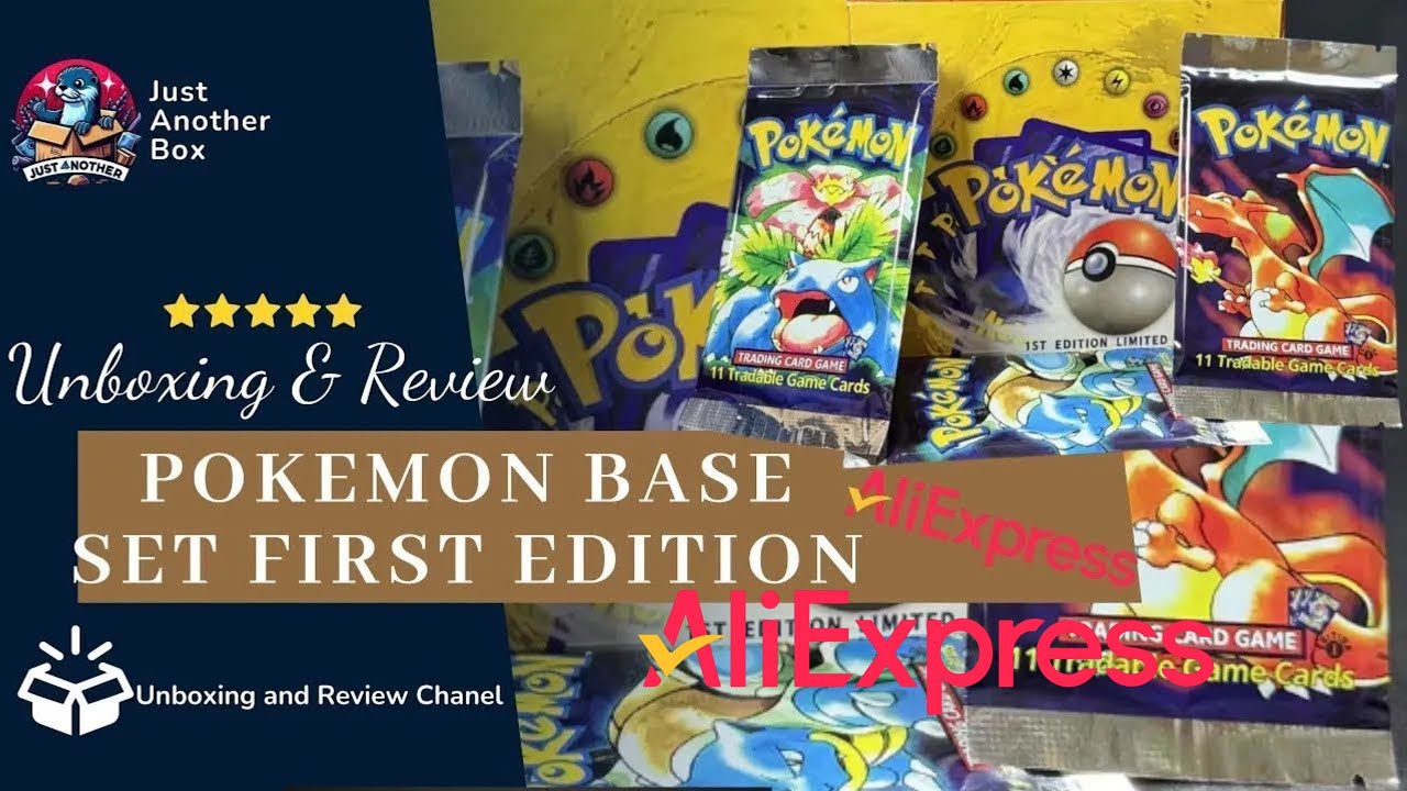 AliExpress Pokémon 1st Edition Booster Pack Pokemon Aliexpress Baseset Opening Card