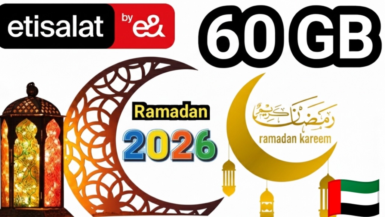 Etisalat Ramadan Mega Deal: 60GB Data for 60 Days | Official Offer