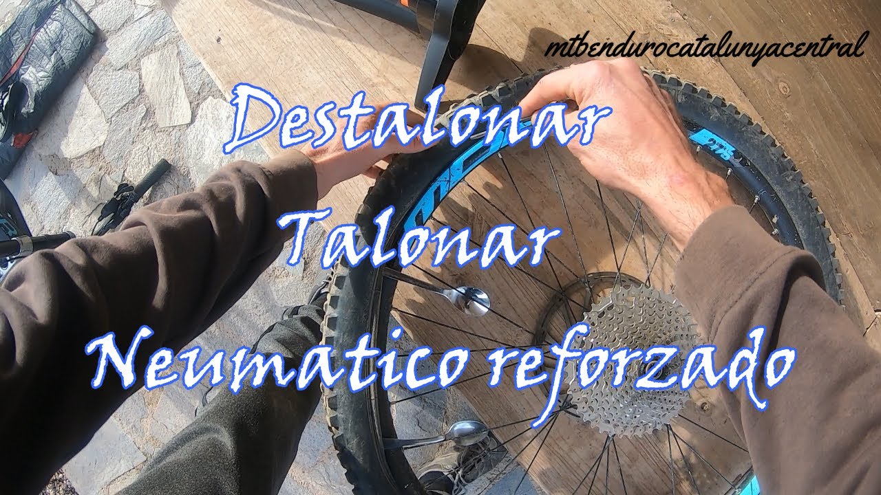 Como Desmontar / Destalonar / Talonar mtb neumatico reforzado aro metalico. 2a Parte.