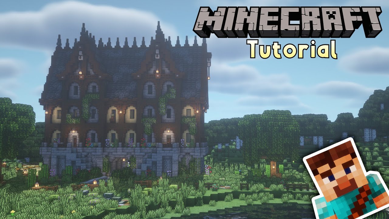 Minecraft Tutorial - Mansion #2!!