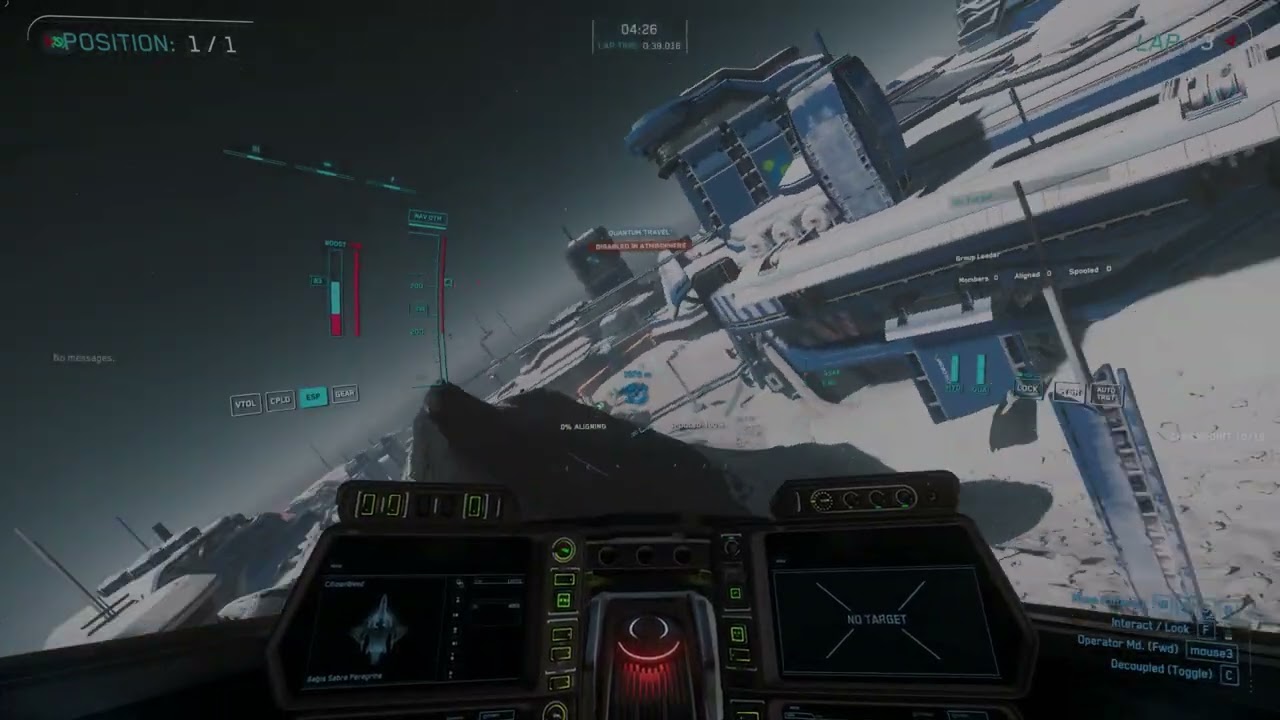 Star Citizen Racing   Sabre Peregrine   The Icebreaker 1:21.906