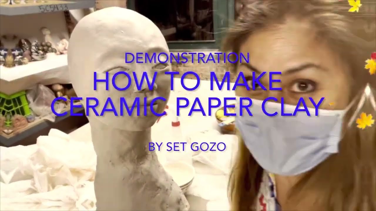 HOW TO MAKE PAPER CLAY CERAMIC #paperclay #ceramic #finearts #craft #sculpture #pottery #how