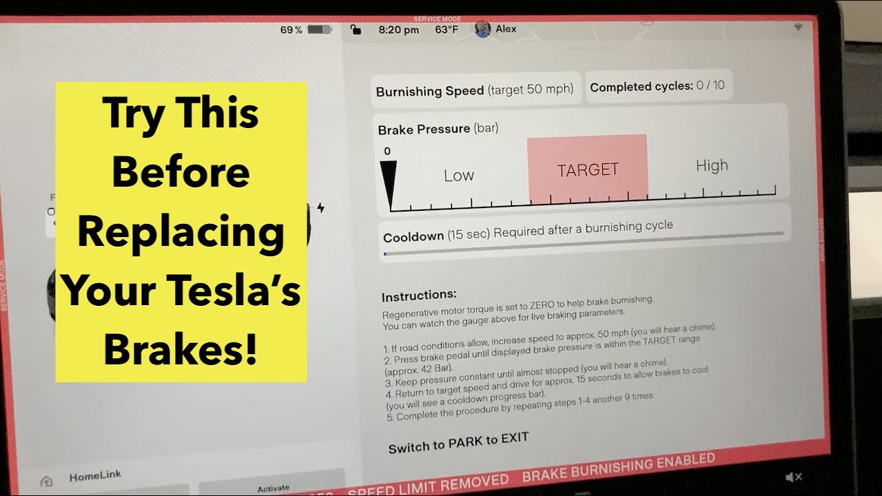 Объяснение секретного режима полировки тормозов Tesla — избавьтесь от визга тормозов с помощью пр...