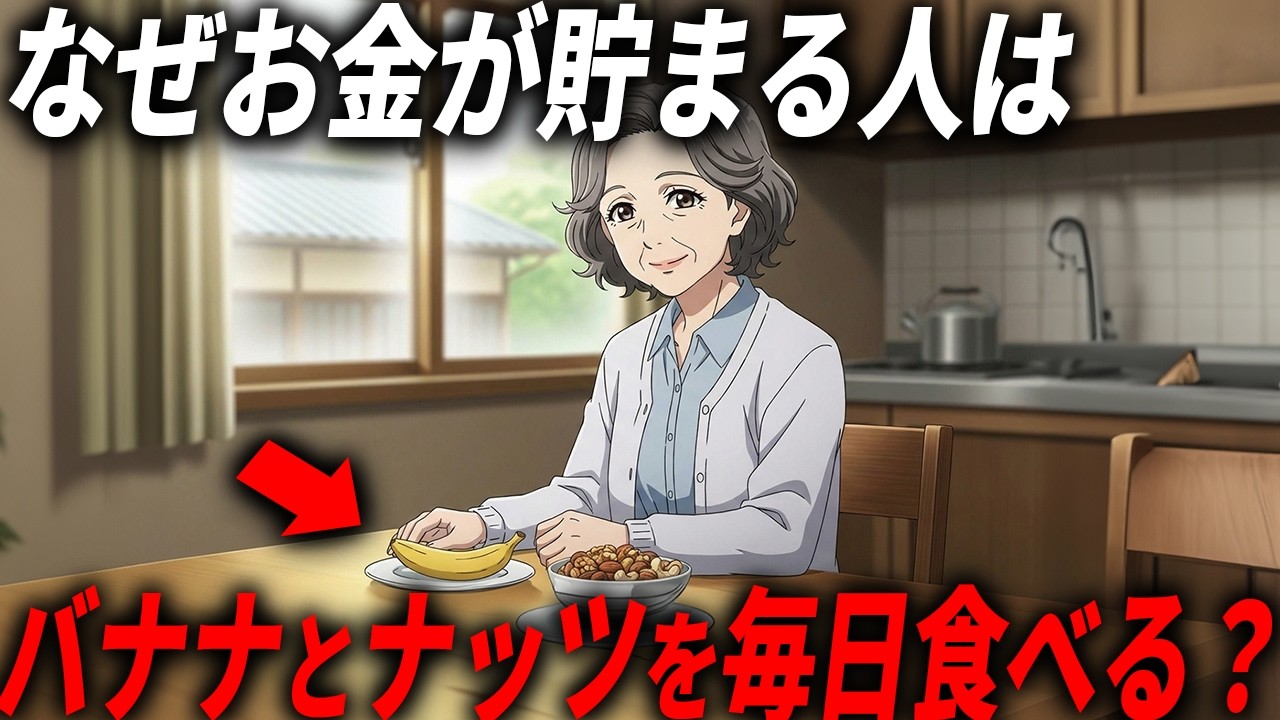 【なぜバナナとナッツ？】50代60代がバナナとナッツを食べると貯金が出来る仕組み