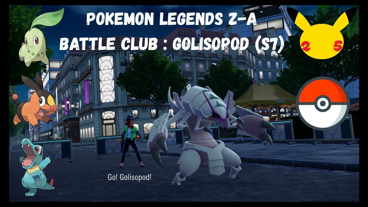 Pokémon Legends Z-A Battle Club Ranked Online Battles Season 7 Golisopod