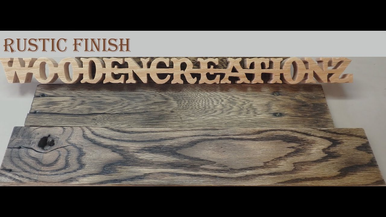 Simple Rustic Finish
