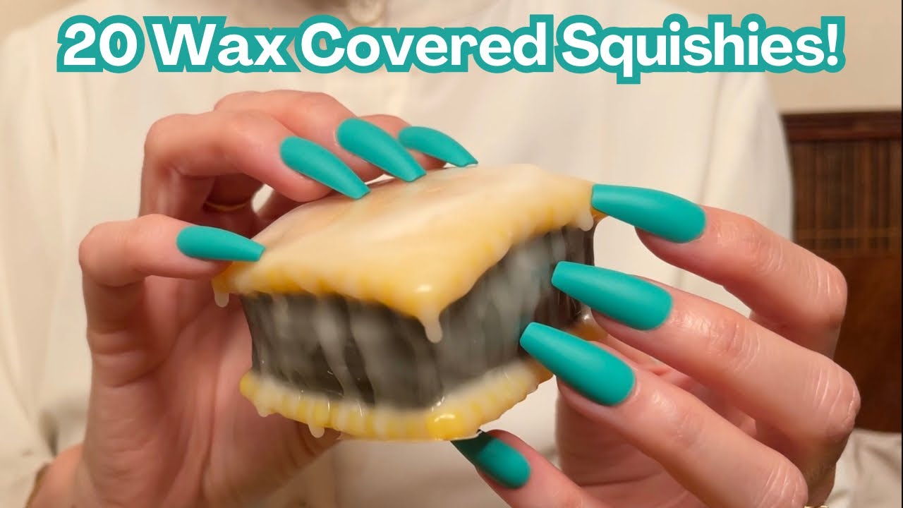 ASMR * Wax Covered Squishy Cracking & Tapping!! * No Talking