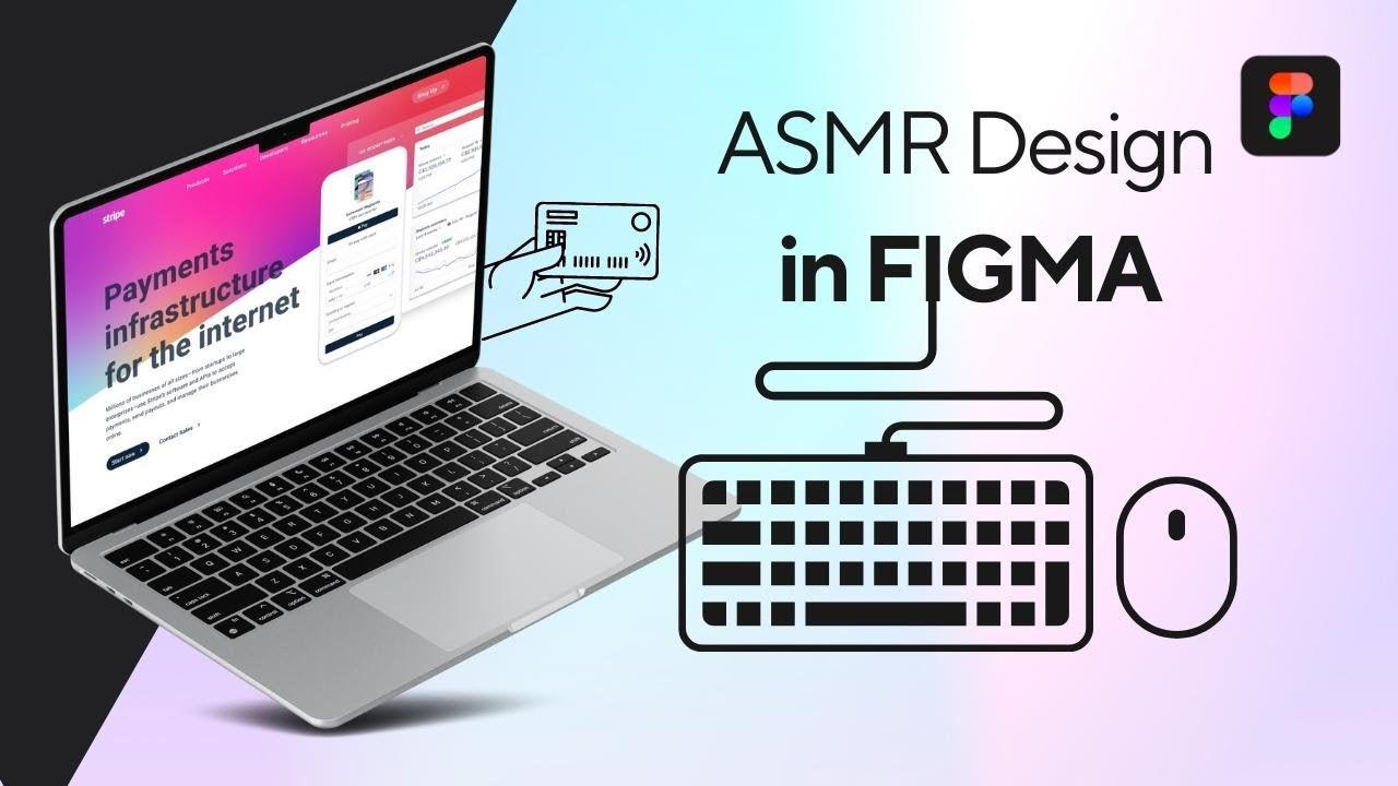 ASMR UI Designing in FIGMA - STRIPE - No Talking | Silent