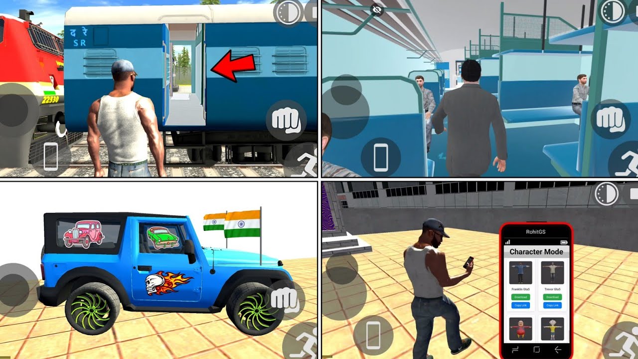 Indian Bike Driving 3D Train Door Open Cheat Code | Indian Bike Driving 3D Train Cheat Code 