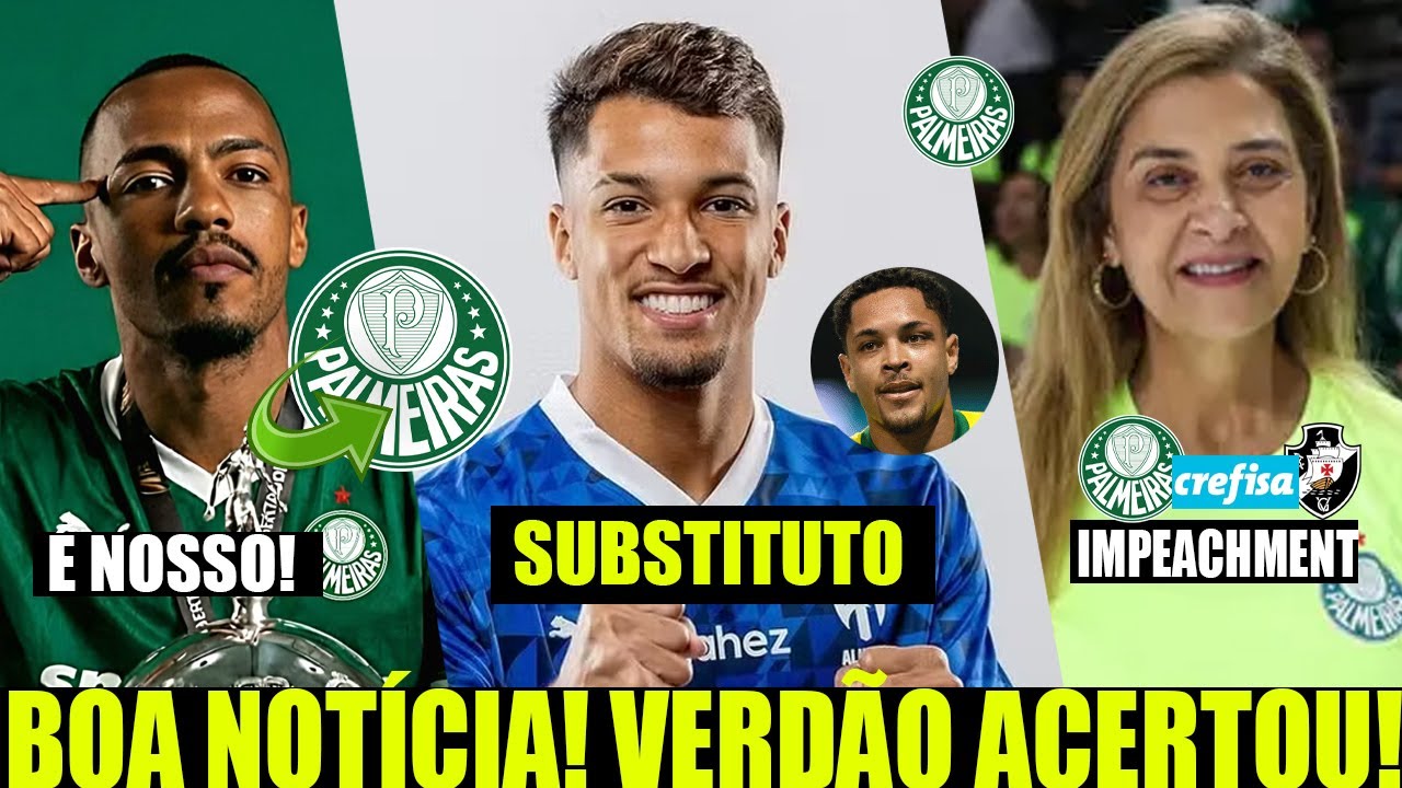 PALMEIRAS CONSEGUIU ANUNCIAR! NOVO CAPITÃO ANIMA! | MARLOS LEONARDO DEFINIDO | SAF DO VASCO, LEILA..