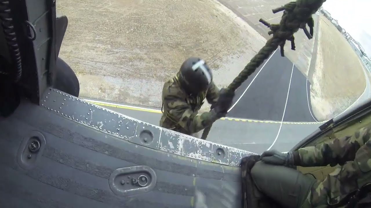 Helikopterden Halat ile iniş
