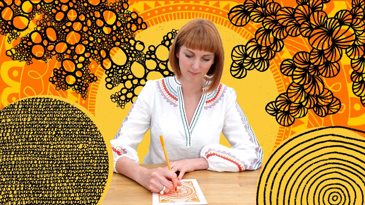 Drawing Patterns: 14 Days of Mindful Drawing for Self-Care | Course Trailer