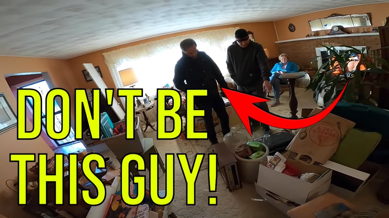 DON'T ACT LIKE THIS JERK AT GARAGE SALES!