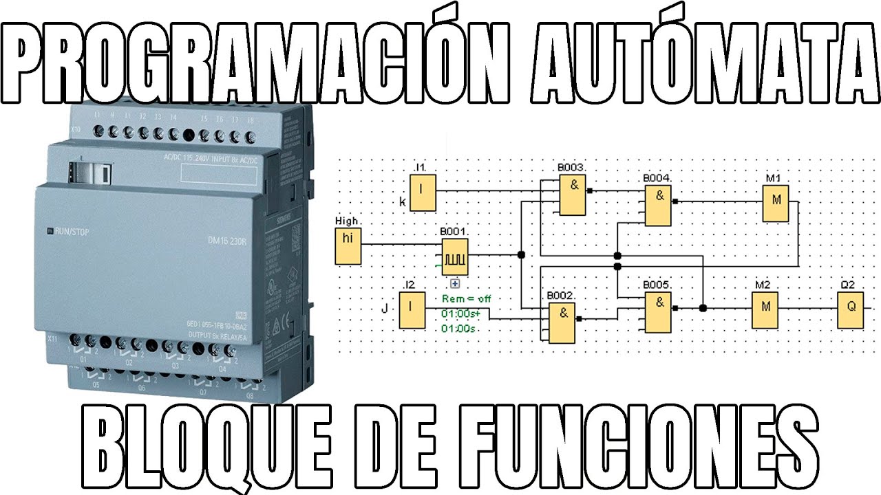 PROGRAMACI&Oacute;N DE AUT&Oacute;MATA. LENGUAJE BLOQUE DE FUNCIONES