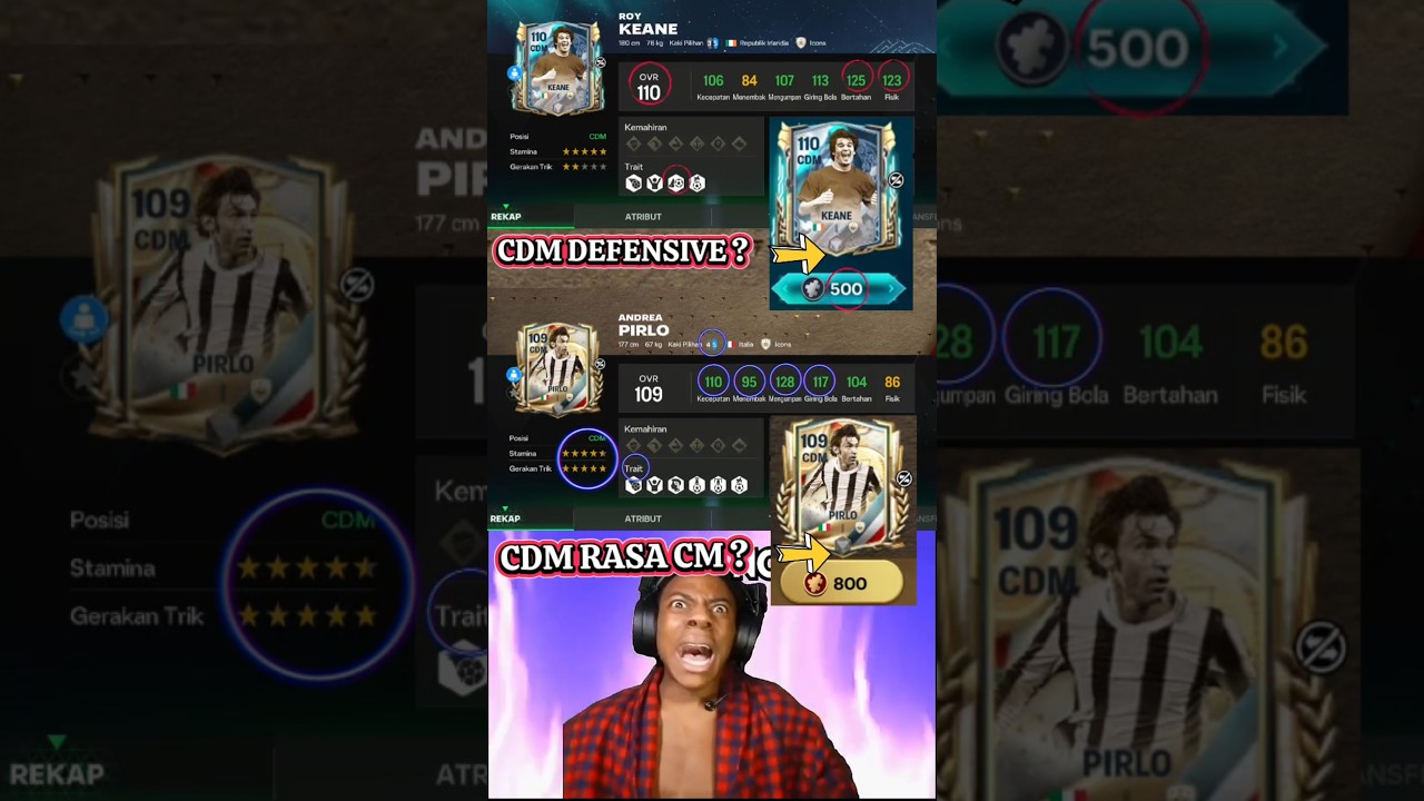 CDM KEANE 110 X PIRLO 109 ! EXC SHARD W FOR CDM ? #fcmobile #eafc25 #fc25 #eafcmobile #shorts
