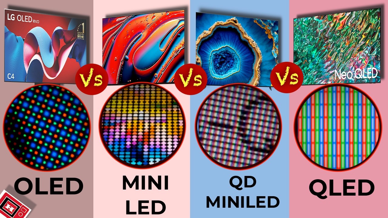 OLED vs mini LED vs QNED vs QD Mini LED vs QLED | Best TV to buy in 2025