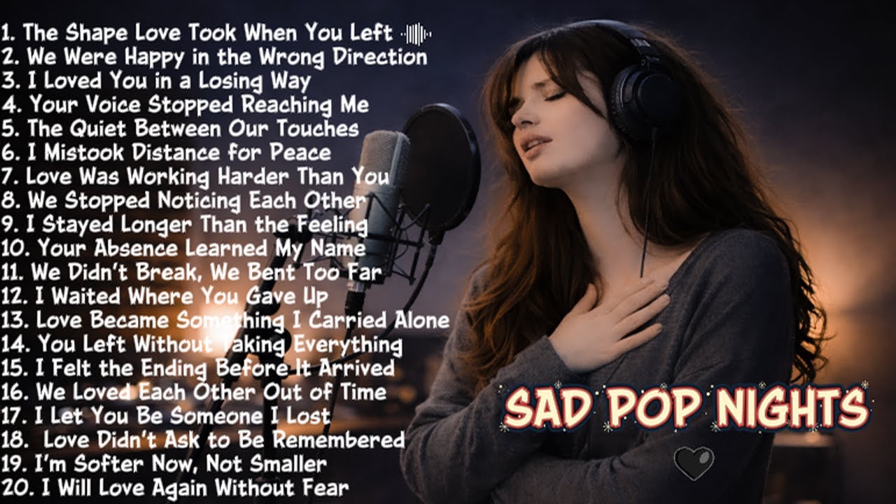 The Shape Love Took When You Left | Sad Pop Nights 🖤 | Beautiful Vibes Songs Playlist 💔
