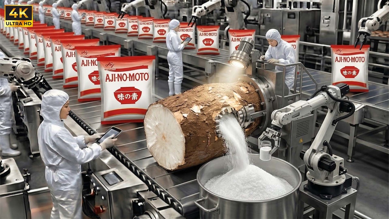 Inside the Giant Ajinomoto Factory: How MSG Is Made from Cassava (Full Process)