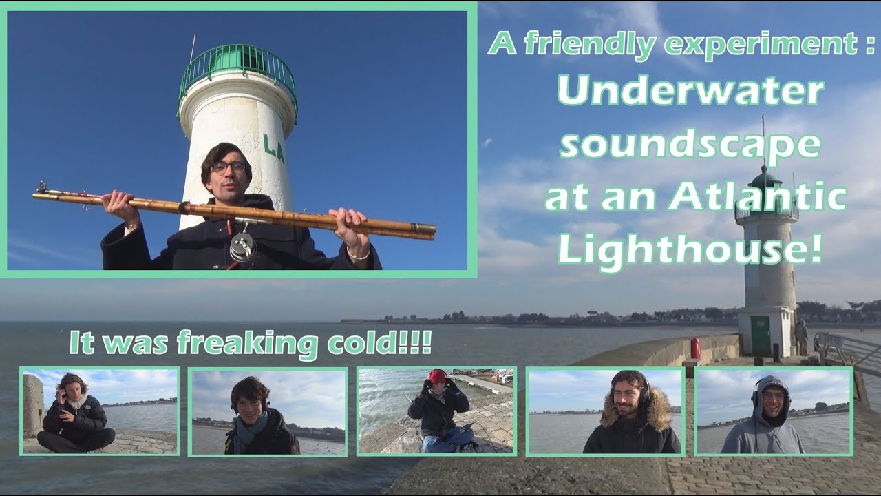 Underwater soundscape at an Atlantic lighthouse, La Flotte, Île de Ré