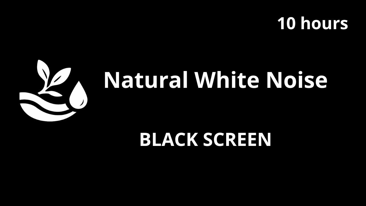 Jungle Waterfall White Noise for Deep Sleep & Focus | 10 Hours | Black Screen | No Ads