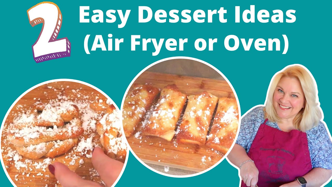WEIGHT WATCHERS | FUNNEL CAKES & S'MORES EGG ROLLS!! 😋| AIR FRYER OR OVEN | EASY DESSERT IDEAS
