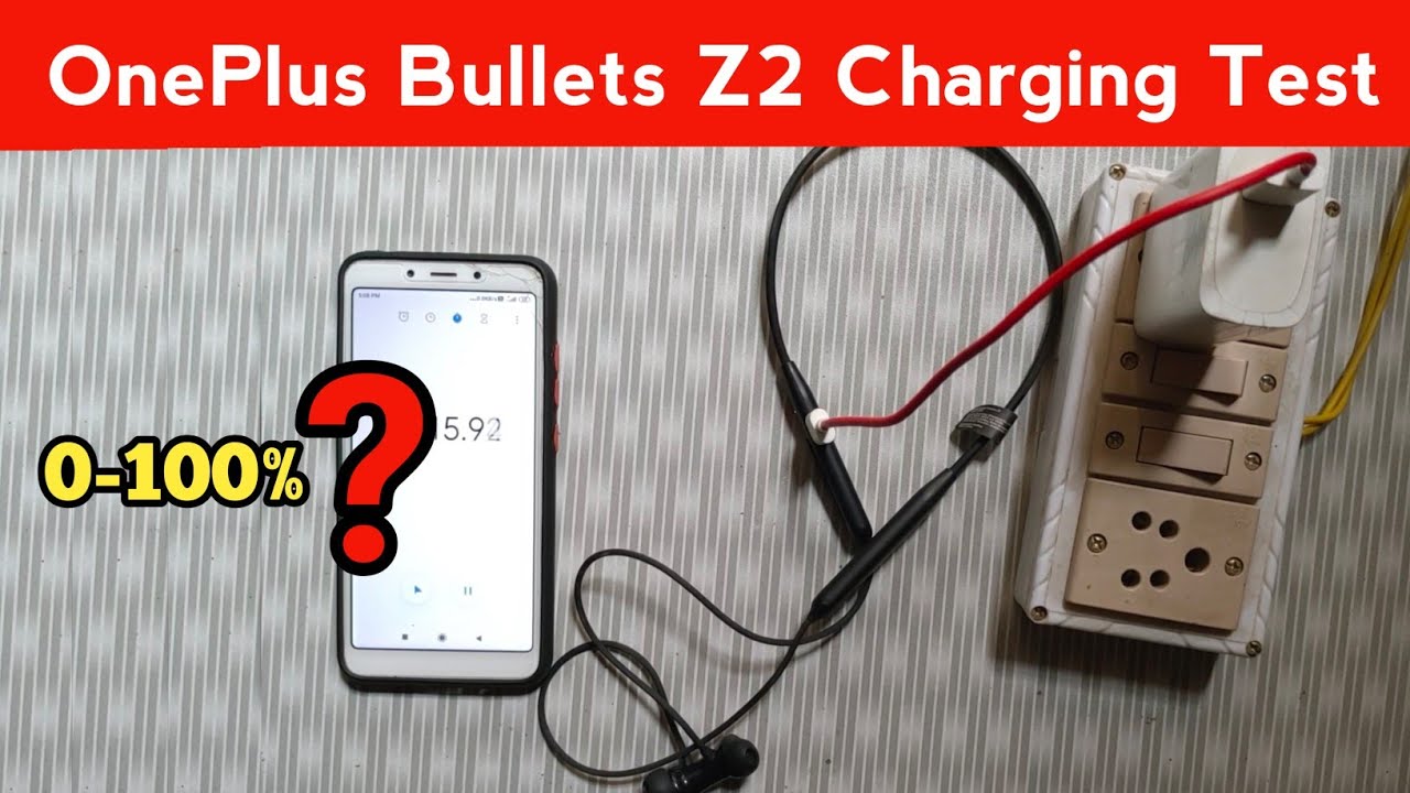 OnePlus Bullets Z2 Charging Test | OnePlus Bullets Wireless Z2 Charging Time | 0 to 100%