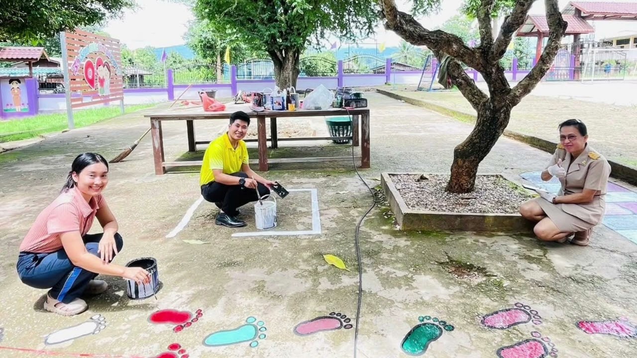 กระบวนการส่งเสริมกิจกรรมทางกายของ รร ตชด บ้านแม่ออกฮู