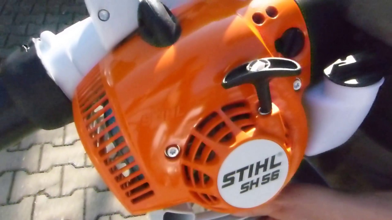 Stihl SH 56 Saughäcksler Laubsauger erklärt und in Aktion