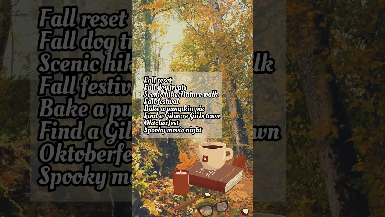 Fall 2024 Bucket List #fallbucketlist #fallvibes #fallactivities