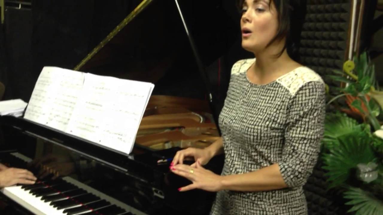 Amanda Squitieri (soprano) and Bryan Pezzone (piano) rehearsal.
