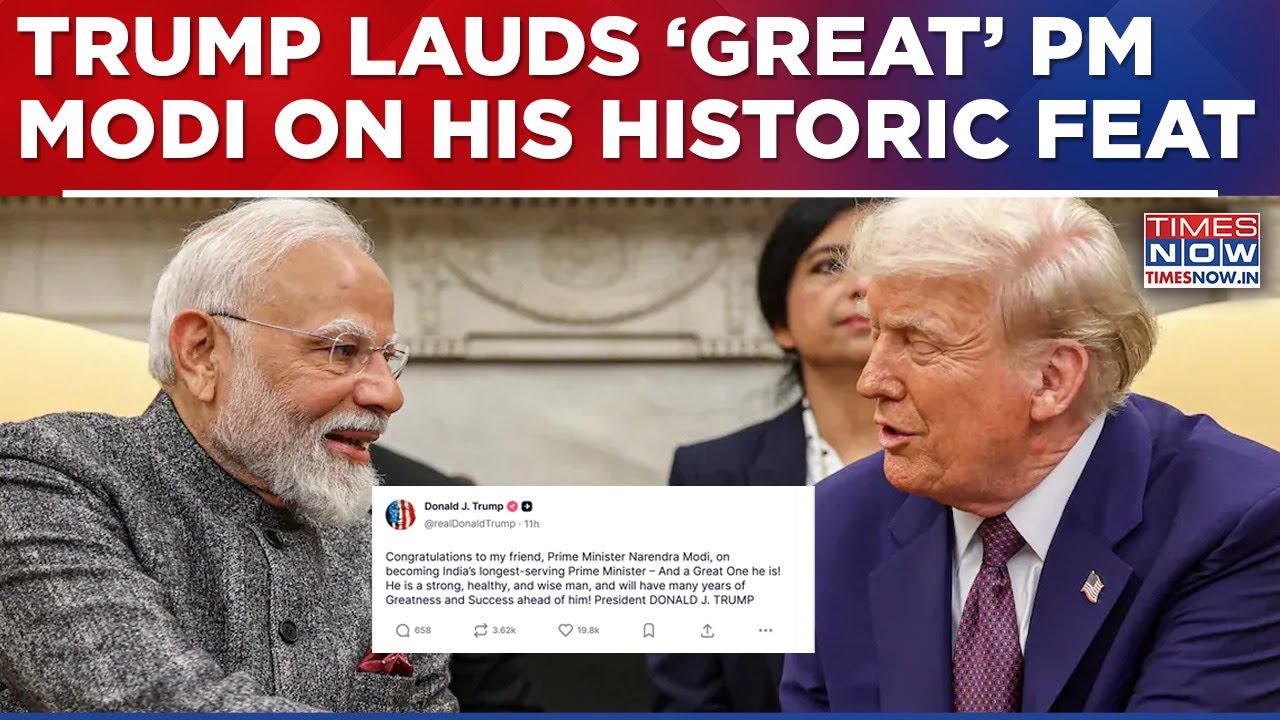 Trump Hails PM Modi's Historic Feat With Special 'Great' Message, Watch What US President Said